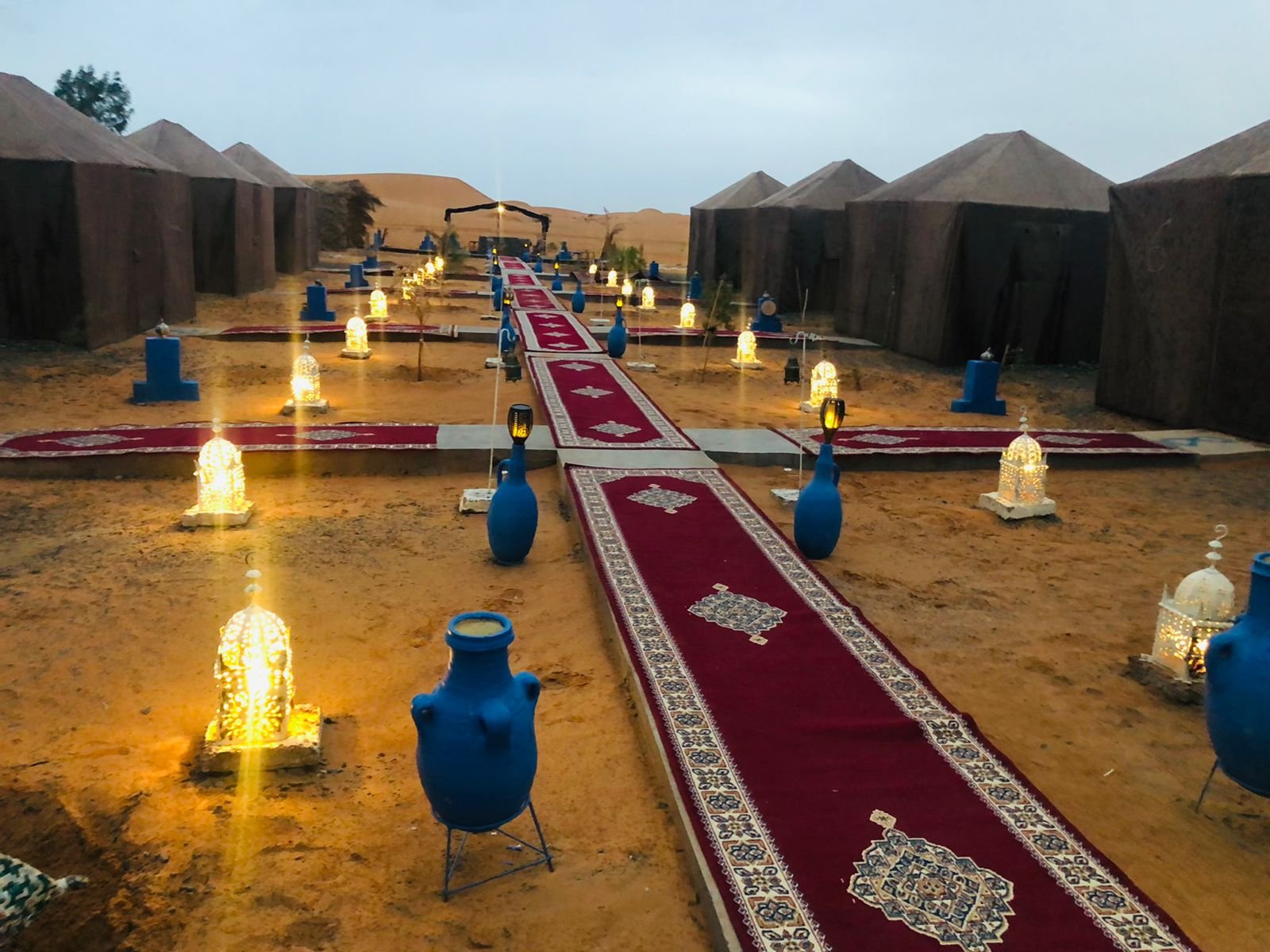 Erg Chebbi dunes and camp