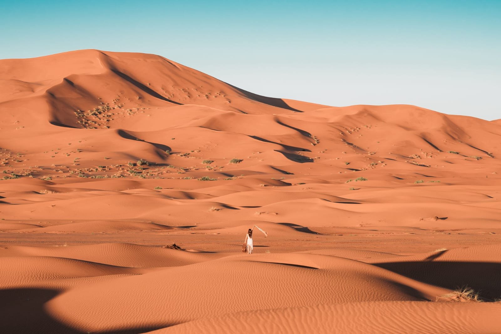 Overnight walk in Merzouga Desert